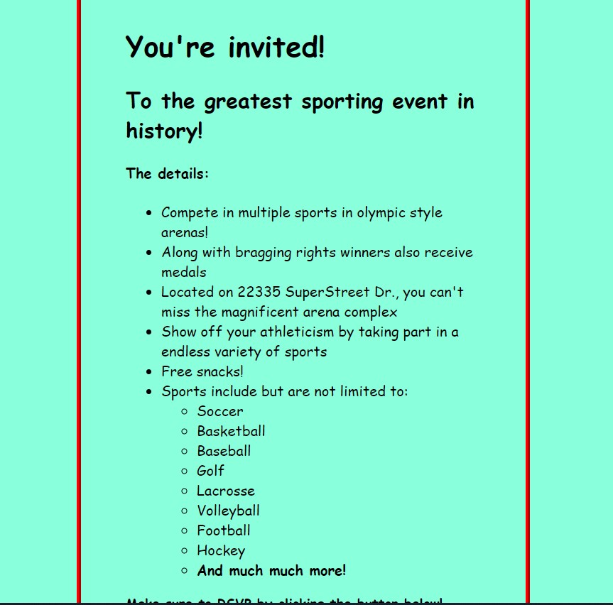sporting event