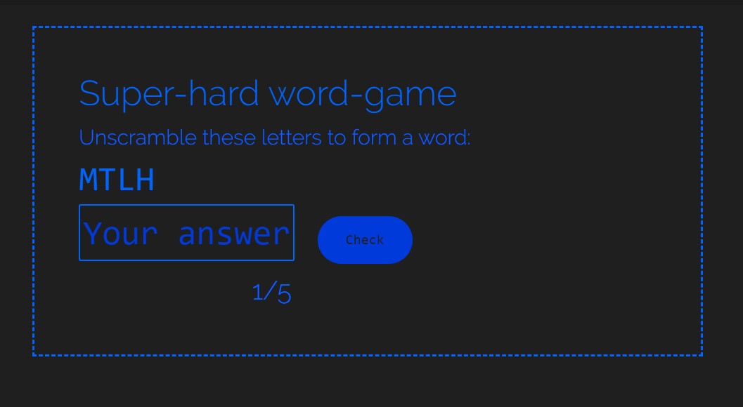 Word game